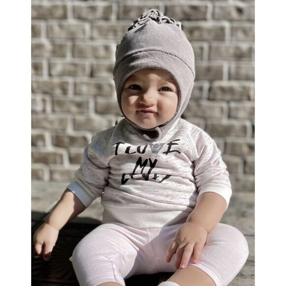2 Baby Toddler Winter Hat Soft Fleece with Earflap Boys Girls Kids Baby Beanie - Picture 5 of 8